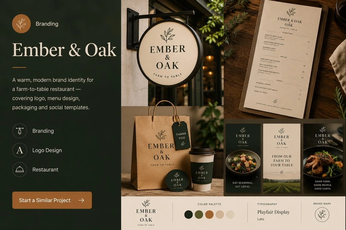 Restaurant brand identity design